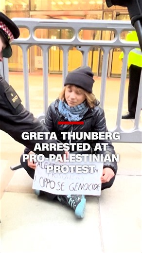 Political and climate activist Greta Thunberg has been arrested in London for protesting in support of hunger strikers linked to Palestine Action, a group designated as a terrorist organization by the United Kingdom. Read more: https://cnn.it/4jcDHV7 | CNN