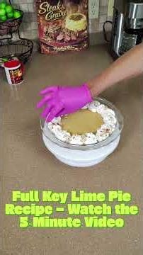 Garnishing PattyKakes Key Lime Pie