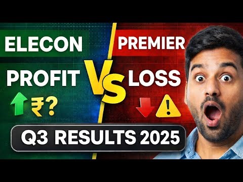Q3 Results 2025: Elecon Engineering Profit गिरा? Premier Energy Loss में | Hindi Analysis