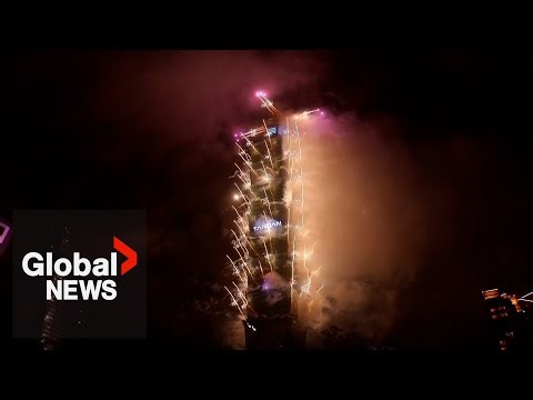New Year's 2026: Taiwan puts on spectacular fireworks show over Taipei 101 Tower