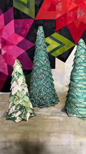 Quilted Christmas Trees from Fabric