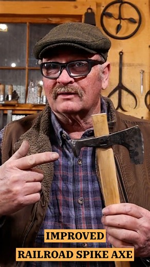 Upgrading a spike axe by hand