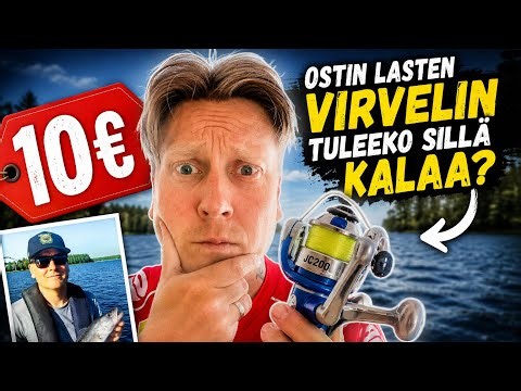 Ostin 10€ LASTEN VIRVELIN - Saako sillä kalaa?