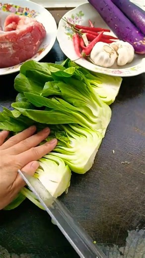 Fresh Bok Choy Preparation 🥬🌶️ | Simple & Delicious Cooking Ingredients #Shorts#shorts