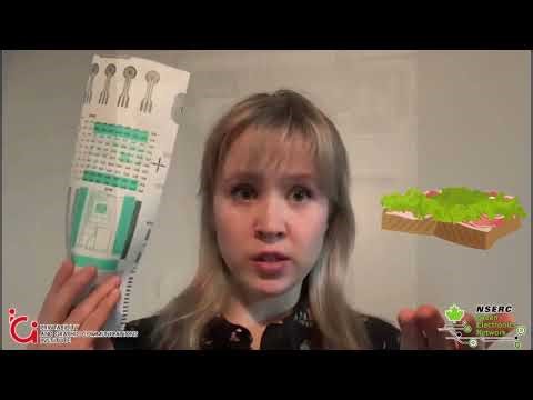 Printed electronics sandwich with ICI and NSERC