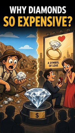 Why Are Diamonds So Expensive? 💎 The Marketing Trick That Changed Everything #history#dimond
