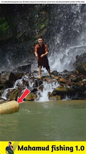 What Fish Did the Brave Man Catch in His Basket?🐟#viralvideo #facts #fishinggear #fishinglife #fish