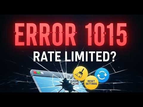 How To Fix Error 1015 You Are Being Rate Limited Error 1015 Clear Browser Data