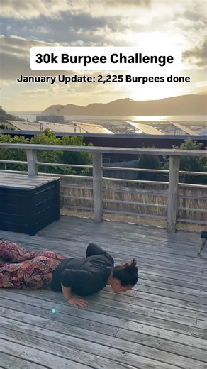 30k Burpee Challenge | January Update #burpeechallenge #shorts