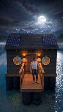 I Built a Bunker on Old Car Tires in the Middle of an Alpine Lake 🛞🏔️