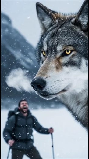 He thought he was alone... then the wolves arrived. 🐺❄️