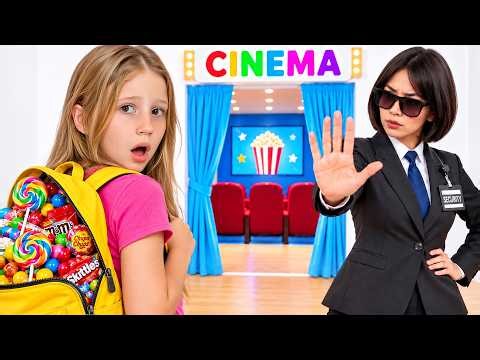 Nastya and a video about movie theater rules