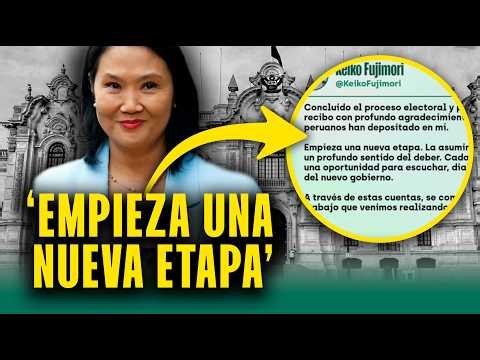 Keiko Fujimori se pronuncia tras ser proclamada presidenta electa del Perú