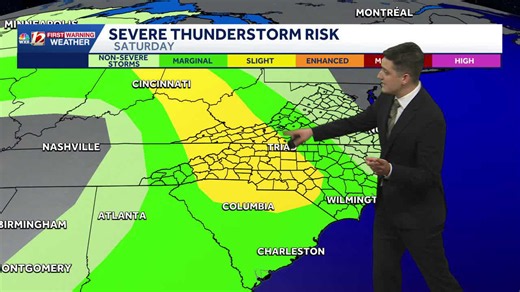 Impact Day: Hot Friday afternoon, few strong to severe storms possible