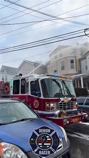 The second alarm has been transmitted for the City of Paterson as crews arrived to a basement fire with entrapment on Pacific St. fire extended into the attached exposure and Engine 1 utilized their deck gun to knock down heavy fire on the top floor. @paterson_rescue @patersonfirenj @theenorthside423 @1_house_madison_ave @thedraw_532 @resbattwoods • • Help support DR2 on patreon www.patreon.com/Demonracer2 Additional photos can be found at demonracer2.smugmug.com • • #Firetruck #Firetrucks #Fire
