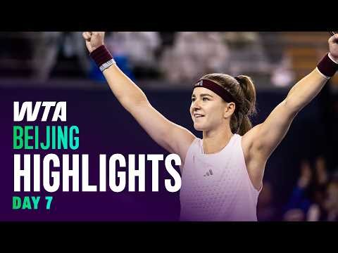 Day 7 in Beijing featuring Muchova, Andreeva, and more | WTA Match Highlights