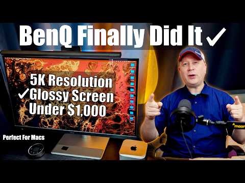 The Perfect Monitor For Macs - 5K Glossy Monitor Under 1K - BenQ MA270S