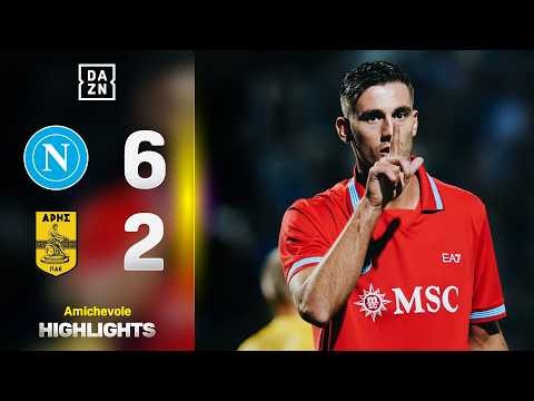 DE BRUYNE e LUCCA show: Napoli-Aris Salonicco 6-2 | Amichevoli | DAZN Highlights