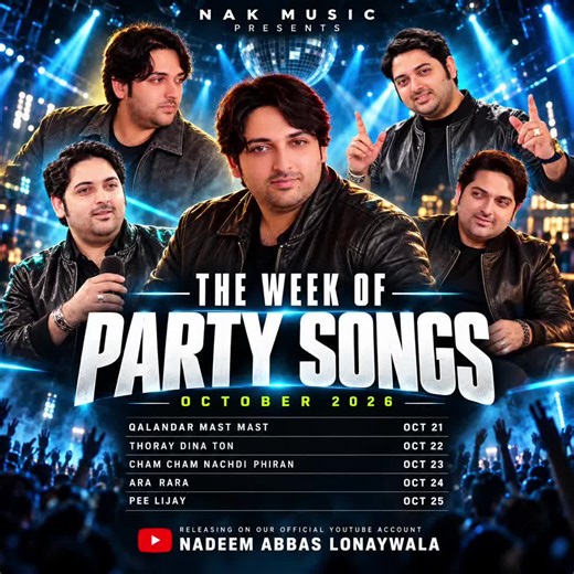 Nadeem Abbas Lonaywala: The Week of Party Songs Oct 2026 Schedule