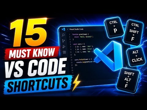 15 VS Code Shortcuts Every Web Developer Must Know | Visual Studio Code Tricks