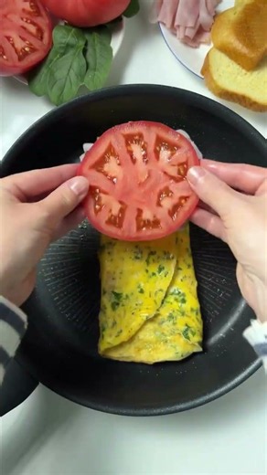 easy one pan ham & egg sandwich