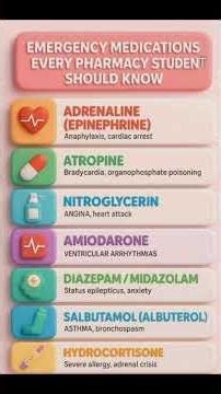🚨 EMERGENCY DRUGS YOU MUST KNOW | LIFE-SAVING INJECTIONS IN ICU, ER & AMBULANCE 💉