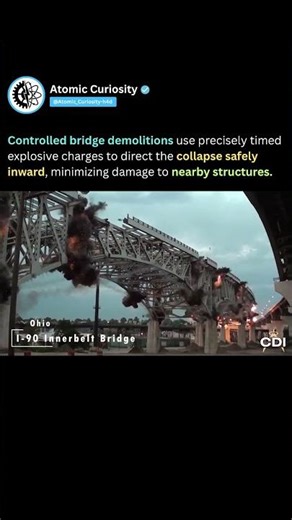 Bridge Demolition Looks Absolutely Unreal 😳🌉