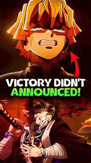 Why Didn't Anyone Announce Zenitsu's Victory In Infinity Castle? Demon Slayer Explained #shorts