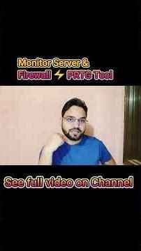 Monitor Server & Firewall ⚡ PRTG Tool