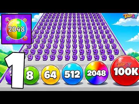 🔥Merge Run 2048 Gameplay Walkthrough Levels 1–11 Number Merge Challenge (Android, iOS)