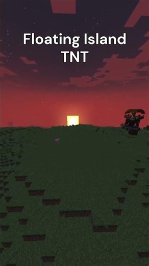 Floating Island TNT Explosion in Minecraft 💥