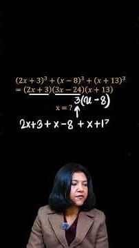 Solve This Cube Identity 😲 Find x Instantly | Algebra Trick #shorts