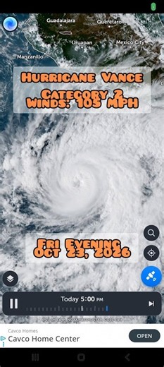 Hurricane Vance Strengthens to a Category 2; Landfall in Mexico Uncertain!