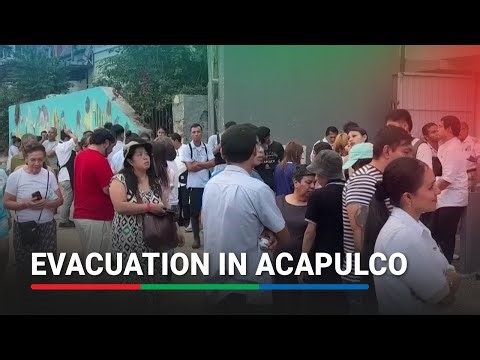 Tourists evacuate Acapulco hotels after strong earthquake shakes resort city | ABS-CBN News