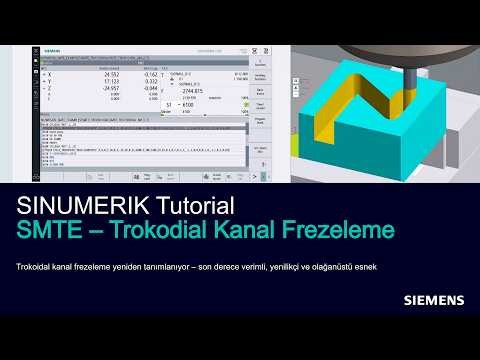 2. SINUMERIK Teknik Eğitim | Trokoidal Kanal Frezeleme / Trochoidal Milling | Siemens Türkiye