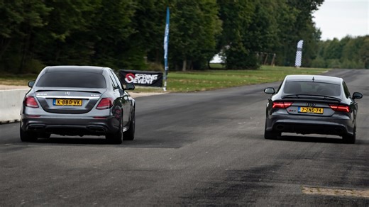 Kann der Audi RS7 im Drag-Run gegen den AMG E63 S gewinnen?
