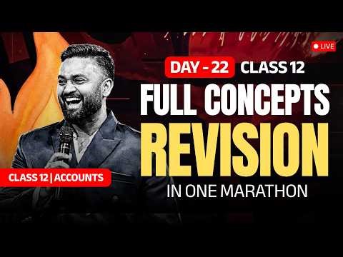 ACCOUNTS FULL CONCEPTS REVISION | MAHA MARATHON | CLASS 12 ISC | SHUBHAM JAGDISH | 8112601234