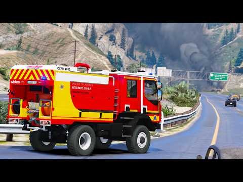 INTERVENTION POUR FEU DE FORÊT AVEC LA SÉCURITÉ CIVILE | GTA 5