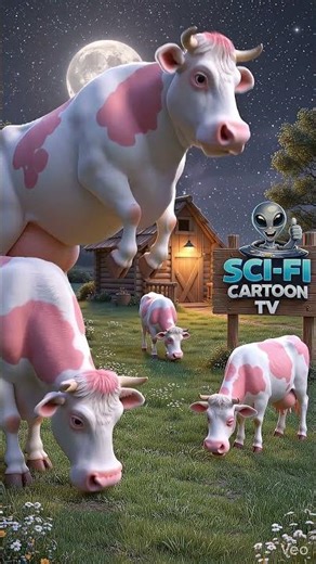 Cow Was Too Heavy to Be Abducted by a UFO 🐄🛸#scifianimation