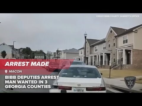 WATCH: Man wanted in 3 Georgia counties arrested after chase in Macon