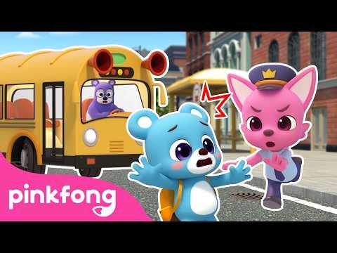 [🚨NEW] Learn Road Safety with @SuperRescueTeam | Wheels on the School Bus | Pinkfong Official