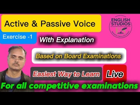 English Studios is live (an exercise of Passive Voice)#englishgrammar #education #vocabs #motivation