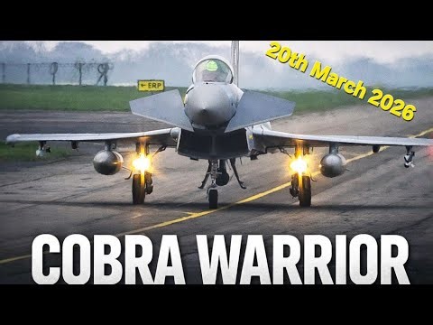 German Eurofighters & Polish F-16s landing at RAF Waddington Cobra Warrior 2026, #cobrawarrior #raf