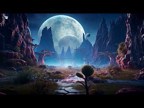 Ambient Sci-Fi Music | Alien Planet 3D World ✦ Ambience for Deep Focus, Study & Relaxation