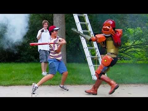 Real Life Smash Bros Fight (Ness vs Samus)