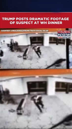 Trump Releases Video Of Suspected Shooter At White House Correspondents Dinner #shorts