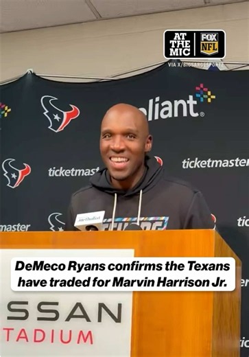 The Cardinals are trading WR Marvin Harrison Jr. and a 2027 7th-round pick to the Texans in exchange for a 2027 2nd-round pick and 2027 6th-round pick, per multiple reports #nfl #marvinharrisonjr #cardinals #houstontexans