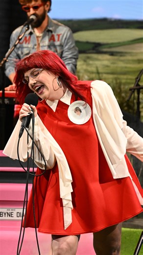 CMAT performs "When a Good Man Cries," from her latest album, "EURO-COUNTRY." #Colbert #CMAT | The Late Show with Stephen Colbert