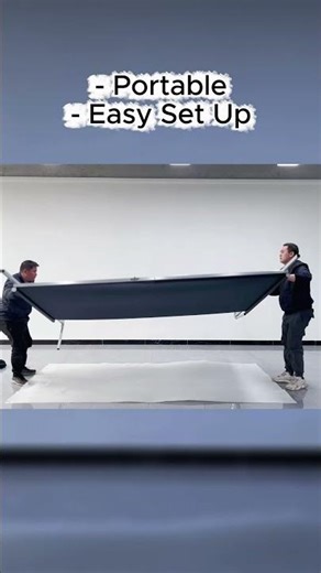 Portable, light absorbing 💡 Projector Screen! The Light‑On CLR® 5 😎 #projectorscreen #projector