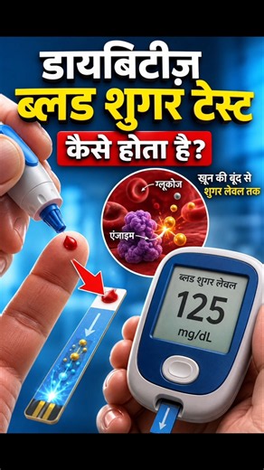 🩸 Blood Sugar Kaise Check Karta Hai? 😱 | Diabetes Test 3D Animation #shorts